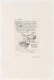 Artist: b'Bennett, Gordon.' | Title: b'not titled [The real value of art]' | Date: 1993 | Technique: b'soft-ground etching, printed in black ink, from one plate' | Copyright: b'\xc2\xa9 Gordon Bennett, Licensed by VISCOPY, Australia'