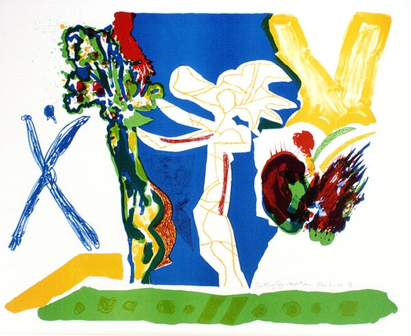 Artist: b'HANLY, Patrick' | Title: b'Butterfly Vacation' | Date: 1989 | Technique: b'lithograph, printed in colour, from multiple stones'