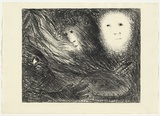 Artist: b'BOYD, Arthur' | Title: b'The vision of the church on fire.' | Date: (1965) | Technique: b'lithograph, printed in black ink, from one plate' | Copyright: b'Reproduced with permission of Bundanon Trust'