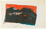 Artist: Grey-Smith, Guy | Title: not titled | Date: 1971 | Technique: screenprint, printed in colour, from four stencils