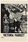 Artist: REIDY, Chris | Title: Victoria Market | Date: 1984 | Technique: screenprint, printed in black ink, from one stencil