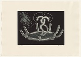 Artist: b'LETHBRIDGE, John' | Title: b'Ring cycle I' | Date: 1988 | Technique: b'etching and aquatint, printed in black ink, from one plate'