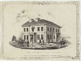 Title: The government offices, Melbourne. | Date: 1845 | Technique: lithograph, printed in black ink, from one stone
