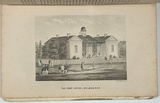 Artist: b'Ham Brothers.' | Title: b'The post office, Melbourne.' | Date: 1851 | Technique: b'engraving, printed in black ink, from one copper plate'