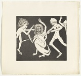 Artist: b'BOYD, Arthur' | Title: b'Magistrate to his guards.' | Date: (1970) | Technique: b'etching and aquatint, printed in black ink, from one plate' | Copyright: b'Reproduced with permission of Bundanon Trust'