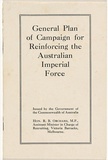 Artist: b'LINDSAY, Norman' | Title: b'General plan of campaign for reinforcing the Australian Imperial Force: a folder/album containing [18]pp., incl. [16] pocket' | Technique: b'lithograph'