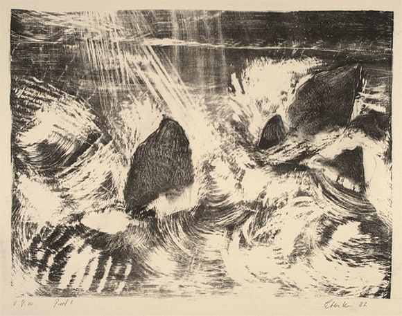 Artist: b'Eberlein, Ralph.' | Title: b'Untitled [no.1]' | Date: 1982 | Technique: b'lithograph, printed in black ink, from one stone'