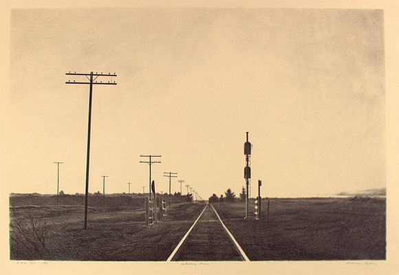 Artist: b'Sydney, Grahame C.' | Title: b'Canterbury Plains' | Date: 1992 | Technique: b'lithograph, printed in black ink, from one colour'