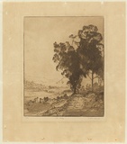 Artist: b'Roach, G.T.M.' | Title: b'The valley' | Date: 1924 | Technique: b'etching, printed in black ink, from one plate'