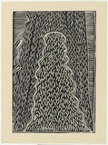 Artist: b'NGARRAIJA, Tommy May' | Title: b'Pulkarrju' | Date: 1996 | Technique: b'linocut, printed in black ink, from one block'