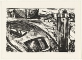 Artist: Boag, Yvonne. | Title: Ship shape | Date: 1987 | Technique: lithograph, pinted in black ink, from one stone | Copyright: © Yvonne Boag