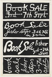 Artist: b'WORSTEAD, Paul' | Title: b'Book Sale' | Date: 1980 | Technique: b'screenprint, printed in black ink, from one stencil' | Copyright: b'This work appears on screen courtesy of the artist'