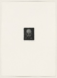 Artist: AMOR, Rick | Title: Self portrait. | Date: 1995 | Technique: etching, printed in black ink, from one plate