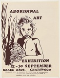 Artist: UNKNOWN | Title: Aboriginal art exhibition... Grace Bros. Chatswood. | Date: 1978 | Technique: screenprint, printed in black ink, from one stencil