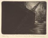 Artist: b'Donovan, Louise.' | Title: b'Warwick' | Date: 2000, November | Technique: b'drypoint, printed in black ink, from one plate'