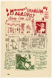 Artist: b'Cowper, Martin.' | Title: b'Movement against uranium (M.A.U.M.).' | Date: (1977) | Technique: b'screenprint, printed in colour, from one stencil'