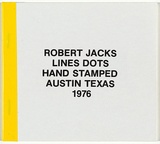 Artist: JACKS, Robert | Title: Lines dots hand stamped Austin Texas 1976 | Date: 1976 | Technique: rubber stamps; yellow pressure sensitive tape