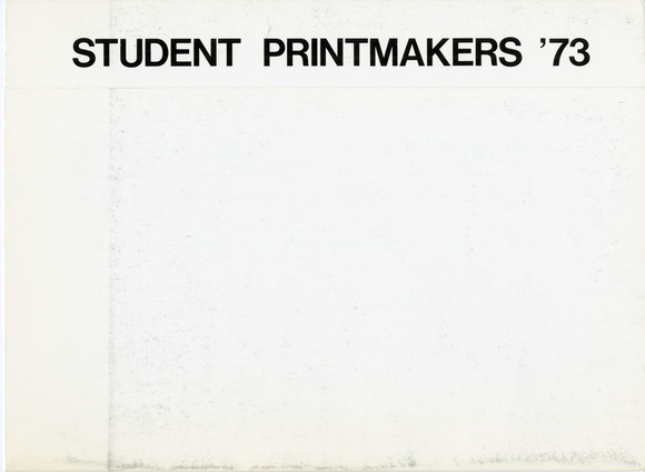 Artist: b'PRINT COUNCIL OF AUSTRALIA' | Title: bExhibition catalogue | Student printmakers '73 [touring exhibition]. Melbourne: Print Council of Australia, 1973. | Date: 1973