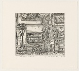 Artist: b'Senbergs, Jan.' | Title: b'Section interior' | Date: 1992 | Technique: b'etching, printed in black ink, from one plate' | Copyright: b'\xc2\xa9 Jan Senbergs'