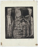 Artist: b'MADDOCK, Bea' | Title: b'Three figures' | Date: 1960 | Technique: b'line-etching and softground etching, printed in black ink, from two zinc plates'