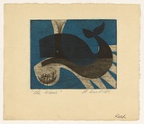 Artist: b'Wienholt, Anne.' | Title: b'The whale' | Technique: b'etching and softground-etching, printed in black ink, from one copper plate'