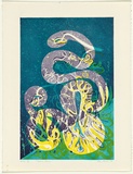 Artist: RADO, Ann | Title: Spanish dancer | Date: 1992, April | Technique: lithograph, printed in purple, blue and yellow ink, from three stones