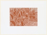 Artist: b'Thompson, Maureen.' | Title: b'Spirit of my ancestors' | Date: c.2001 | Technique: b'linocut, printed in brown ink, from one block'