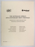 Title: bTitle page for the Australian Opera's 40th anniversary print portfolio | Date: 1996 - 1997 | Technique: b'screenprint, printed in black, from one photo-screen'