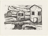 Artist: Boag, Yvonne. | Title: Newtown | Date: 1986 | Technique: lithograph, printed in black ink, from one stone | Copyright: © Yvonne Boag