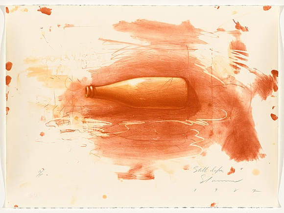 Artist: Storrier, Tim. | Title: Still life | Date: 1987 | Technique: lithograph, printed in brown ink, from one stone [or plate] | Copyright: © Tim Storrier