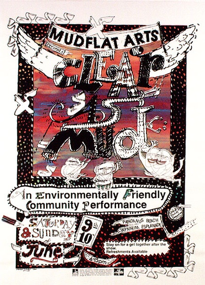 Artist: b'TIPLADY, Stephen' | Title: b'Clear as mud' | Date: 1990 | Technique: b'screenprint, printed in colour, from multiple stencils'