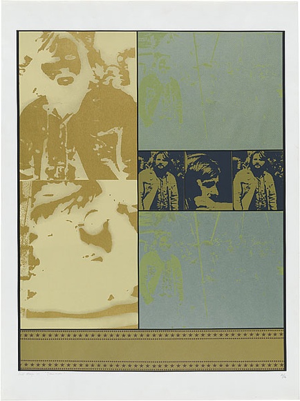 Artist: b'MEYER, Bill' | Title: b'Demonstrator No. 1' | Date: 1971 | Technique: b'screenprint, printed in colour, from eightstencils' | Copyright: b'\xc2\xa9 Bill Meyer'