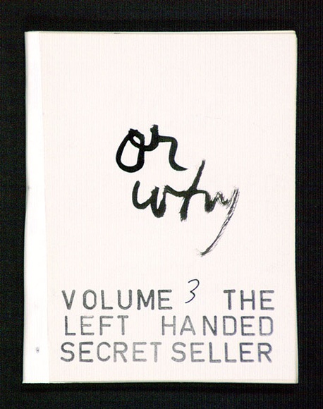 Artist: b'Twigg, Tony.' | Title: b'The left handed secret seller.  Or why?.' | Date: 1982 | Technique: b'book of rubber stamps and pen and ink' | Copyright: b'\xc2\xa9 Tony Twigg. Licensed by VISCOPY, Australia'