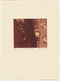 Artist: b'Robinson, William.' | Title: b'Moon and landscape' | Date: 1990 | Technique: b'etching and aquatint, printed in colour, from multiple plates; with chine colle'