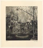 Artist: b'Harding, Nicholas.' | Title: b'not titled [Paddington]' | Date: 2003 | Technique: b'etching, aquatint, sugar-lift and open-bite, printed in colour, from two plates'