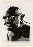 Artist: b'Dodd, James.' | Title: b'John Howard.' | Date: 2003 | Technique: b'stencil, printed in colour, from two stencils'