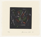 Title: not titled [limited edition abstract etching and aquatint] | Date: 1987 | Technique: etching and aquatint, printed in colour, from multiple plates