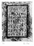 Artist: b'Partos, Paul.' | Title: b'not titled' | Date: 1985 | Technique: b'etching, rocker, printed in black ink with plate-tone, from one plate'