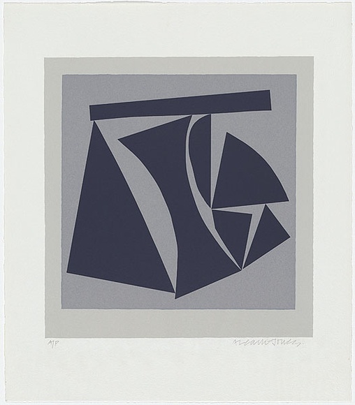 Artist: b'LEACH-JONES, Alun' | Title: b'Voyager 2, grey.' | Date: 1978 | Technique: b'screenprint, printed in colour, from multiple stencils' | Copyright: b'Courtesy of the artist'