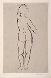 Artist: Sumner, Alan. | Title: Nude I | Date: c.1945 | Technique: screenprint, printed in colour, from two stencils