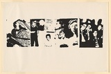 Artist: JOHNSON, Tim | Title: Bands II | Date: 1979 | Technique: screenprint, printed in black ink, from one stencil | Copyright: © Tim Johnson