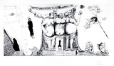 Artist: COLEING, Tony | Title: The first Queensland beer belly championships 1984. | Date: 1984 | Technique: etching and aquatint