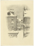 Artist: b'Allport, C.L.' | Title: b'The lane opposite.' | Date: 1919 | Technique: b'lithograph, printed in black ink, from one stone'