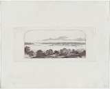 Artist: b'Terry, F.C.' | Title: b'(Sydney Harbour, with Islands).' | Date: c.1860 | Technique: b'etching, printed in purpleish black ink, from one plate'