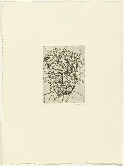 Artist: b'PARR, Mike' | Title: b'Organon I' | Date: 1987 | Technique: b'etching, printed in black ink, from one plate'