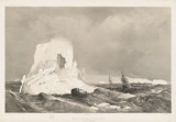 Artist: SABATIER, Leon-Jean-Baptiste. | Title: Arctic iceberg | Technique: lithograph, printed in black ink from one stone