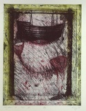 Artist: b'KING, Martin' | Title: b'Obligations of a fish III' | Date: 1986 | Technique: b'etching, printed in colour, from multiple plates'