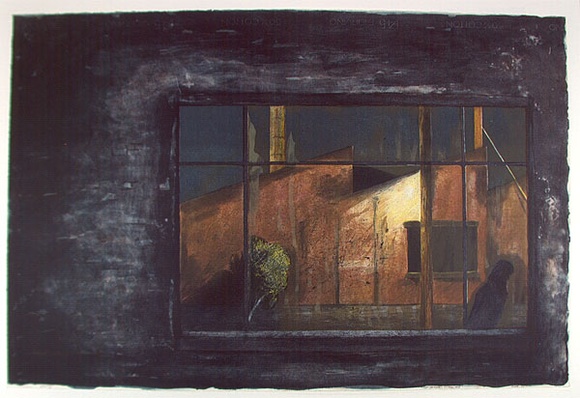 Artist: b'Trenfield, Wells.' | Title: b'Midnight walk - Clifton Hill' | Date: 1983 | Technique: b'lithograph, printed in colour, from multiple plates'