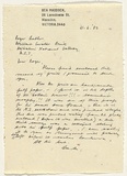 Artist: b'MADDOCK, Bea' | Title: b'Letter on hand-made paper' | Date: 1982