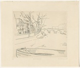 Artist: b'Kahan, Louis.' | Title: b'Ile St. Louis III' | Date: 1946 | Technique: b'etching, printed in black ink, from one copper plate'